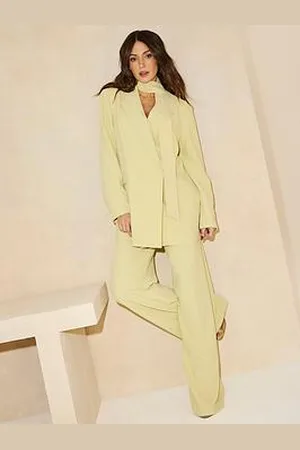 Michelle Keegan Oversized Blazer With Neck Scarf