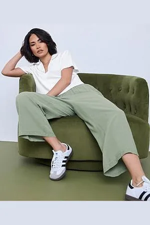 PixieGirl Petite Acid Wash Crop Trouser