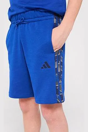 adidas Junior Boys Seasonal Essentials Camo Shorts - Team Royal Blue