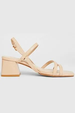 Quiz Wide Fit Slingback Block Heels