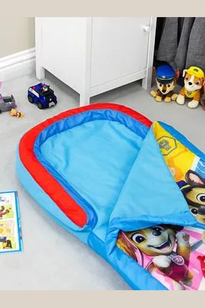 Paw Patrol My First Readybed - 2 In 1 Toddler Sleeping Bag And Inflatable Air Bed In A Bag With A Pump