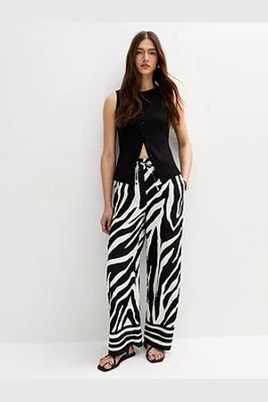 New Look Ziggy Zebra Airflow Wide Leg Trousers