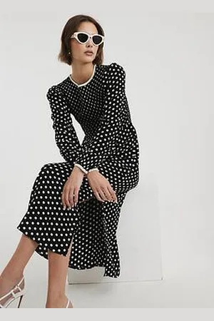 River Island Shirred Sahara Dress