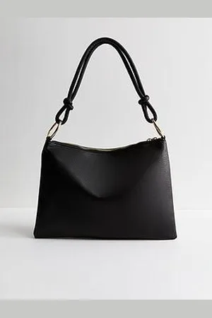 New Look Grained Faux Leather Slouch Shoulder Bag