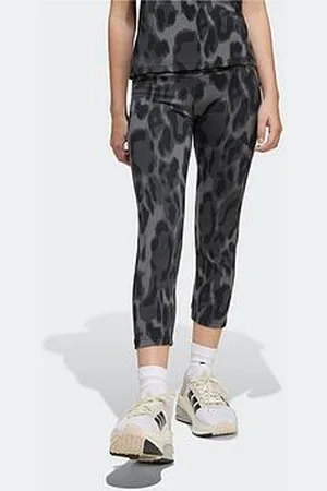 adidas Junior Girls Future Icons 7/8 Leggings - Dark Grey