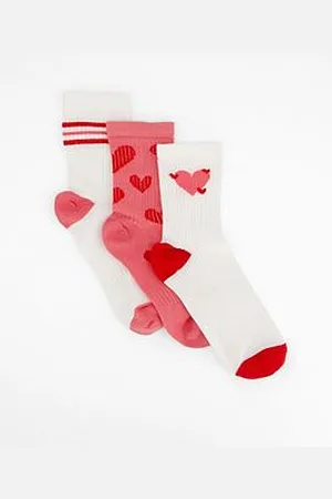 Very Girls 3 Pack Heart Socks