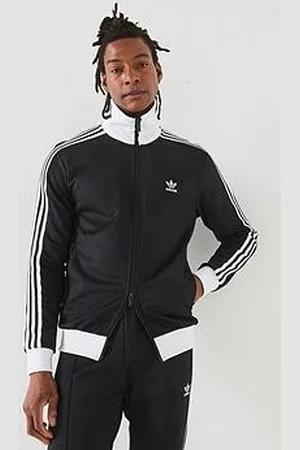 adidas Mens Adicolor Classic Full Zip Top - Black