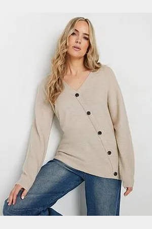 Long Tall Sally Tall Button Wrap Jumper
