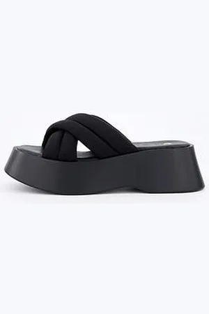 Very Flatform Padded Cross Strap Sandals