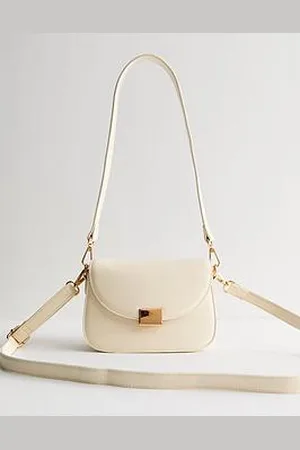 New Look Faux Leather Crossbody Saddle Bag