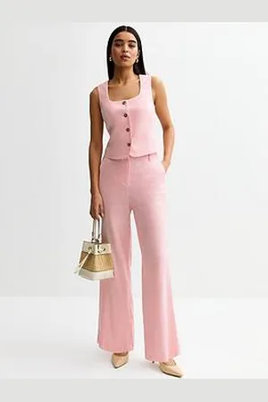 New Look Linen Blend Wide Leg Trousers