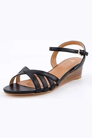 Very Strappy Slither Wedge Sandals
