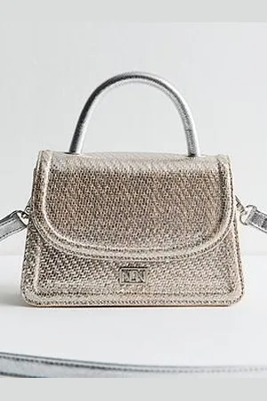 New Look Raffia Top Handle Mini Bag