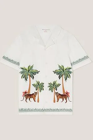 Monsoon Boys Tiger Embroidered Shirt