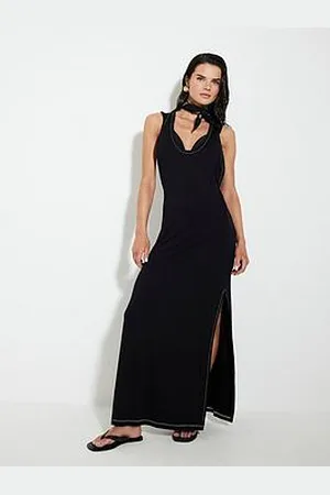 River Island Side Split Jersey Maxi Dress