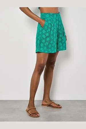 Apricot Daisy Mesh Shorts