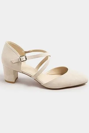 Long Tall Sally Cross Strap Block Heel Mary Janes