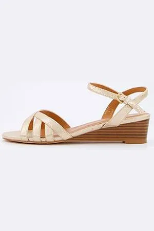 Very Strappy Slither Wedge Sandals