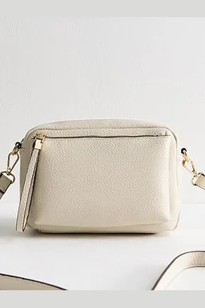 New Look Grained Leather Crossbody Bag