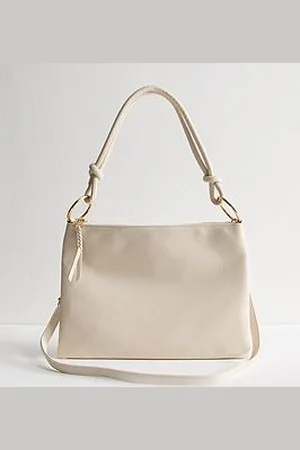 New Look Grained Faux Leather Slouch Shoulder Bag