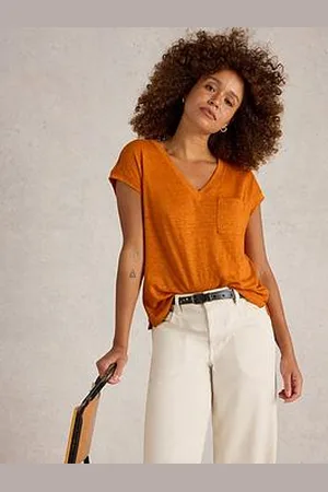 White Stuff Iris Linen Tee