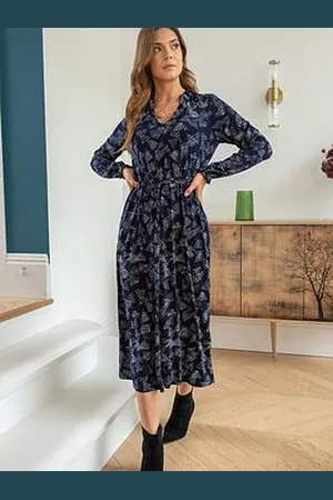 Pour Moi Bridget Slinky Jersey Long Sleeve Midi Dress