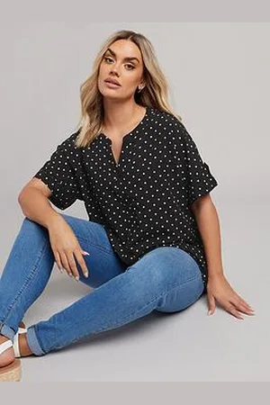 Yours Curve Button Yoke Detail Blouse