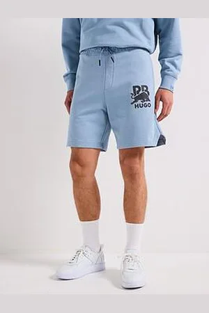 HUGO BOSS Racing Bull Deswick Reflective Logo Sweat Shorts - Blue