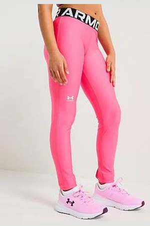 Under Armour Junior Girls Training Heatgear Tights - Pink