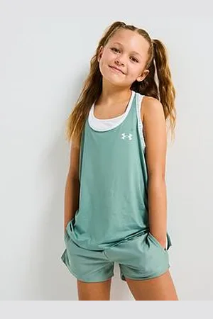 Under Armour Junior Girls Training Tech Knockout Tank - Green