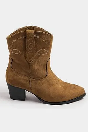 Yours Extra Wide Fit Stitch Western Boot