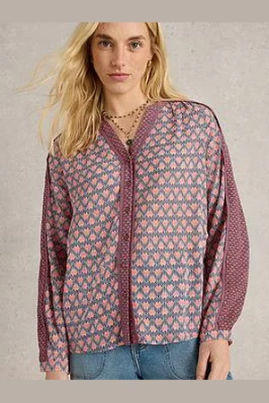 White Stuff Mabel Mixed Print Top