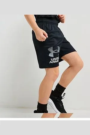 Under Armour Junior Boys Tech Logo Shorts - Black/Grey