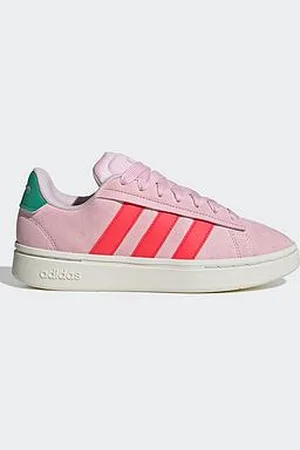 adidas Womens Grand Court Alpha 00S Trainers - Clear Pink/Lucid Red/Court Green