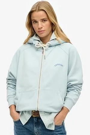 Superdry Essential Logo Oversized Raglan Zip Hoodie