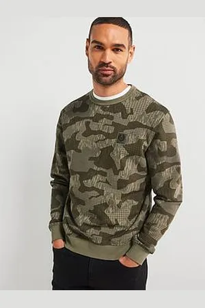 Belstaff Terrain Camo Crew Neck Sweatshirt