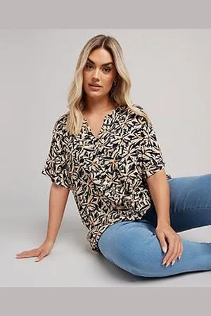 Yours Curve Button Yoke Detail Blouse