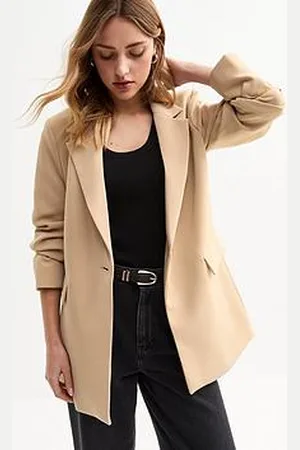 New Look Camel Single Breasted Blazer