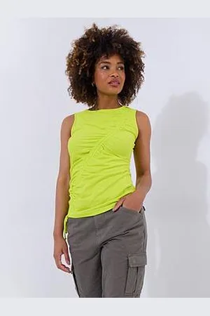 Joe Browns Summer Brights Ruched Vest - Lime