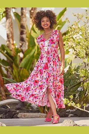 Joe Browns Petite Freya Floral Sequin Maxi Dress