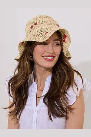 Joe Browns Cherry Baby Summer Straw Cloche - Tan