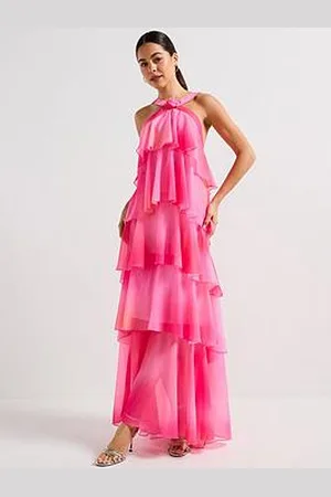 VERO MODA Ruffle Halter Neck Maxi Dress