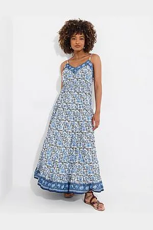 Joe Browns Petite Maisie Floral Crinkle Cotton Maxi Sundress