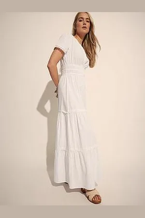 Long Tall Sally Tall Lace Insert Tiered Dress