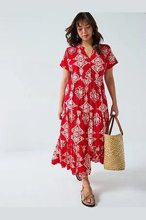 Very Printed Tiered Midaxi Dress
