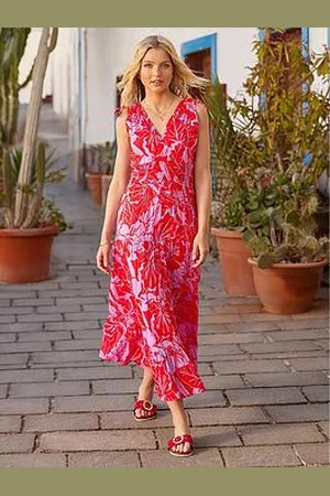 Joe Browns Petite Collette Tie Shoulder Cotton Maxi Dress