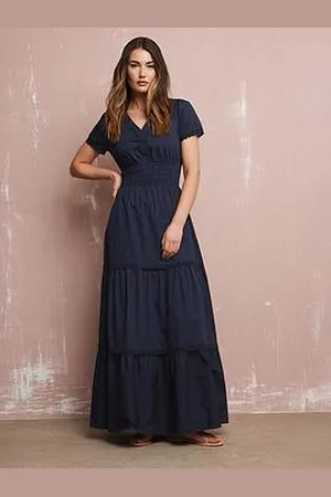 Long Tall Sally Tall Lace Insert Tiered Dress