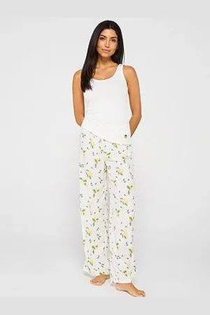 Very Lemon Print Wide Leg & Vest Top Pyjama Set