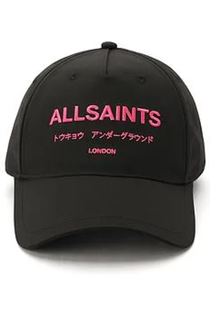 AllSaints Underground Logo Baseball Cap - Chalk