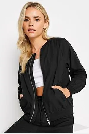 PixieGirl Petite Linen Blend Bomber Jacket